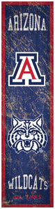 Arizona Wildcats Heritage Banner Wood Sign - 6"x24"