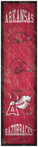 Arkansas Razorbacks Heritage Banner Wood Sign - 6