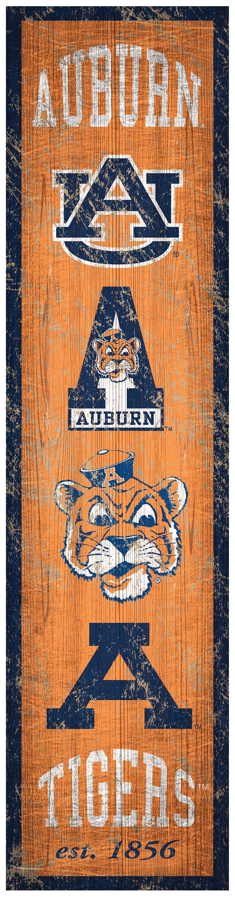 Auburn Tigers Heritage Banner Wood Sign - 6