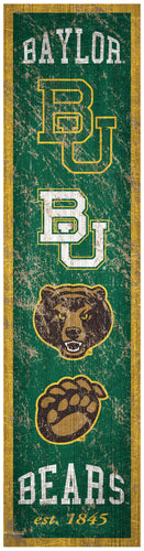 Baylor Bears Heritage Banner Wood Sign - 6