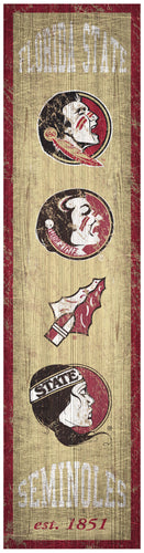 Florida State Seminoles Heritage Banner Wood Sign - 6