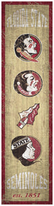 Florida State Seminoles Heritage Banner Wood Sign - 6"x24"