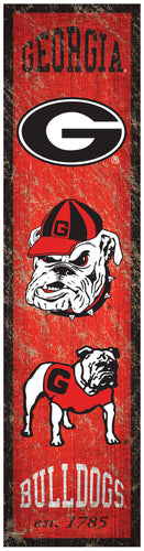 Georgia Bulldogs Heritage Banner Wood Sign - 6