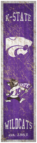Kansas State Wildcats Heritage Banner Wood Sign - 6