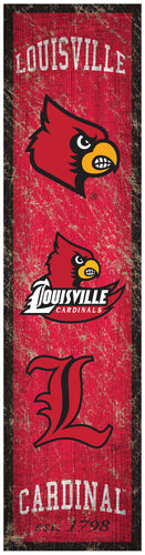 Louisville Cardinals Heritage Banner Wood Sign - 6