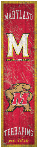 Maryland Terrapins Heritage Banner Wood Sign - 6