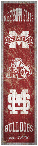 Mississippi State Bulldogs Heritage Banner Wood Sign - 6