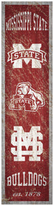 Mississippi State Bulldogs Heritage Banner Wood Sign - 6"x24"