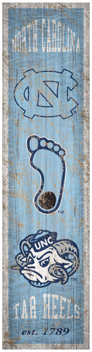 North Carolina Tar Heels Heritage Banner Wood Sign - 6
