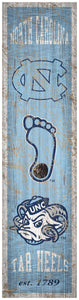 North Carolina Tar Heels Heritage Banner Wood Sign - 6"x24"