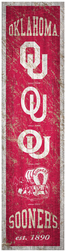 Oklahoma Sooners Heritage Banner Wood Sign - 6