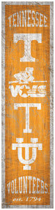 Tennessee Volunteers Heritage Banner Wood Sign - 6"x24"