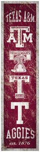 Texas A&M Aggies Heritage Banner Wood Sign - 6"x24"