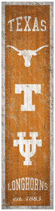 Texas Longhorns Heritage Banner Wood Sign - 6"x24"
