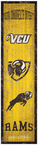 VCU Rams Heritage Banner Wood Sign - 6