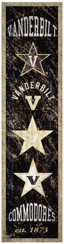 Vanderbilt Commodores Heritage Banner Wood Sign - 6