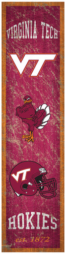 Virginia Tech Hokies Heritage Banner Wood Sign - 6