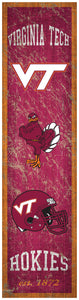 Virginia Tech Hokies Heritage Banner Wood Sign - 6"x24"