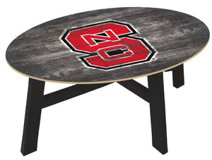 NC State Wolfpack Distressed Wood Coffee Table