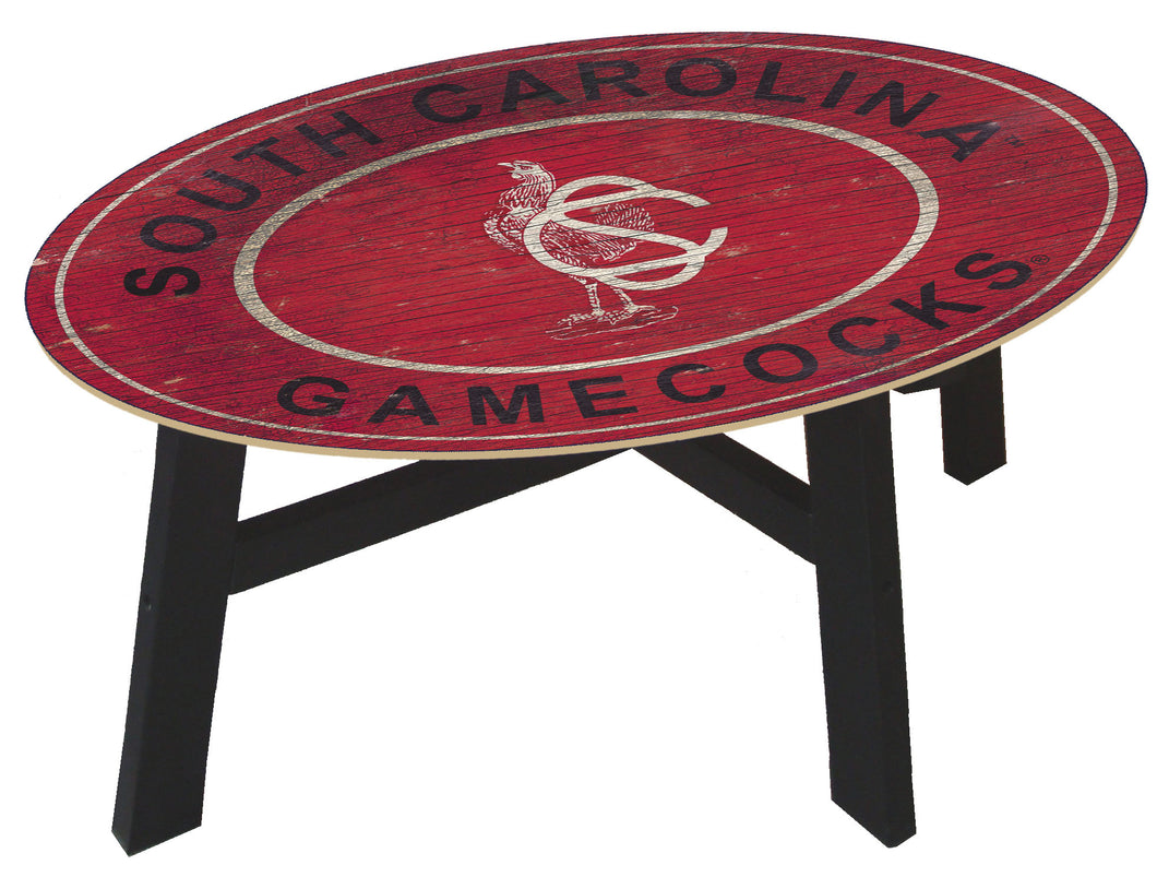 South Carolina Gamecocks Heritage Logo Wood Coffee Table