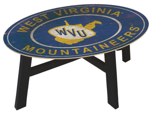 West Virginia Mountaineers Heritage Logo Wood Coffee Table