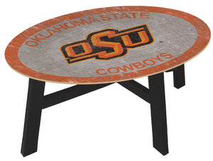 Oklahoma State Cowboys Color Logo Wood Coffee Table