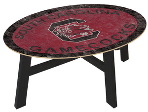 South Carolina Gamecocks Color Logo Wood Coffee Table