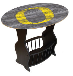 Oregon Ducks Distressed End Table