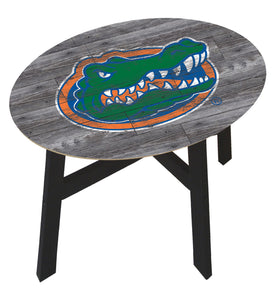 Florida Gators Distressed Wood Logo Side Table