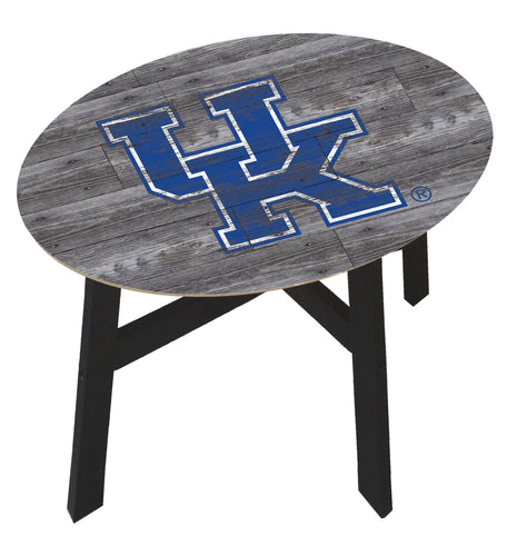 Kentucky Wildcats Distressed Wood Logo Side Table
