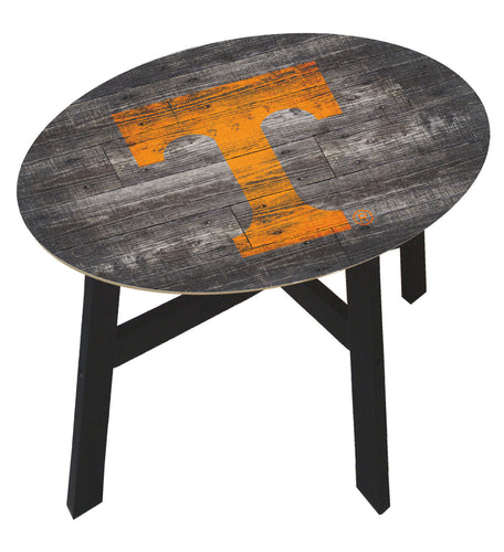 Tennessee Volunteers Distressed Wood Logo Side Table
