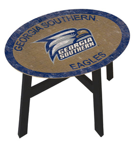 Georgia Southern Eagles Color Logo Wood Side Table