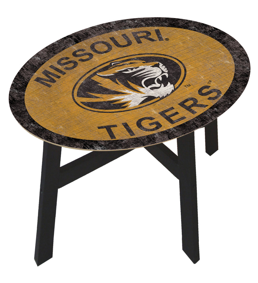 Missouri Tigers Color Logo Wood Side Table