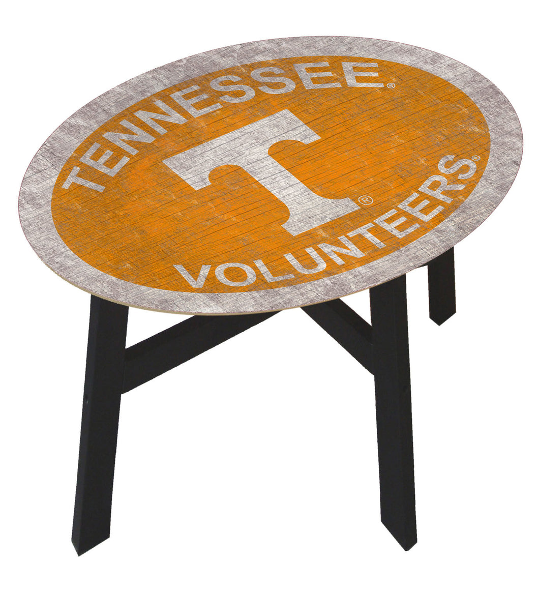 Tennessee Volunteers Color Logo Wood Side Table