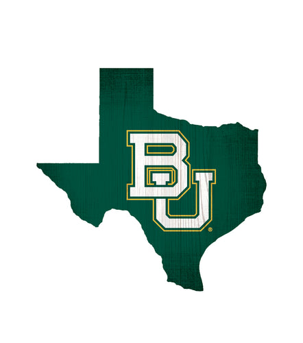 Baylor Bears State Wood Sign