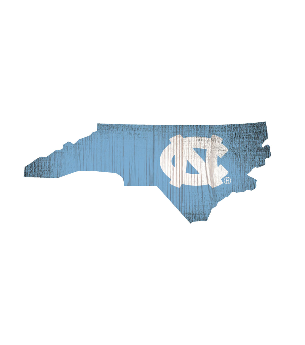 North Carolina Tar Heels State Wood Sign