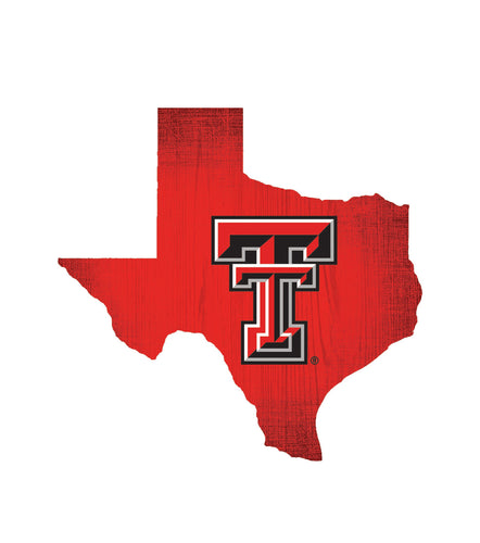 Texas Tech Red Raiders State Wood Sign