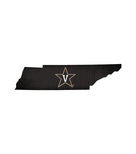 Vanderbilt Commodores State Wood Sign
