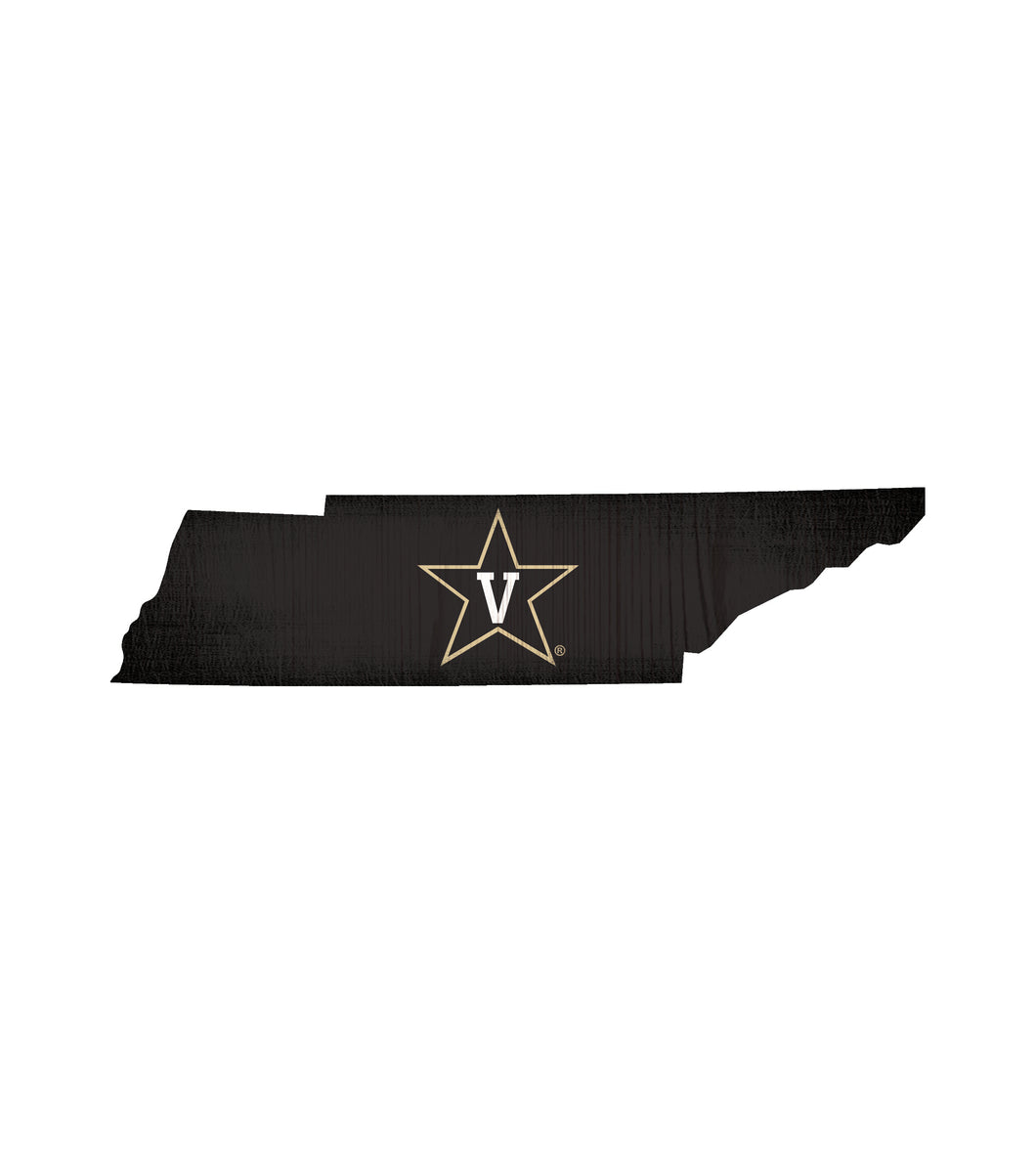 Vanderbilt Commodores State Wood Sign