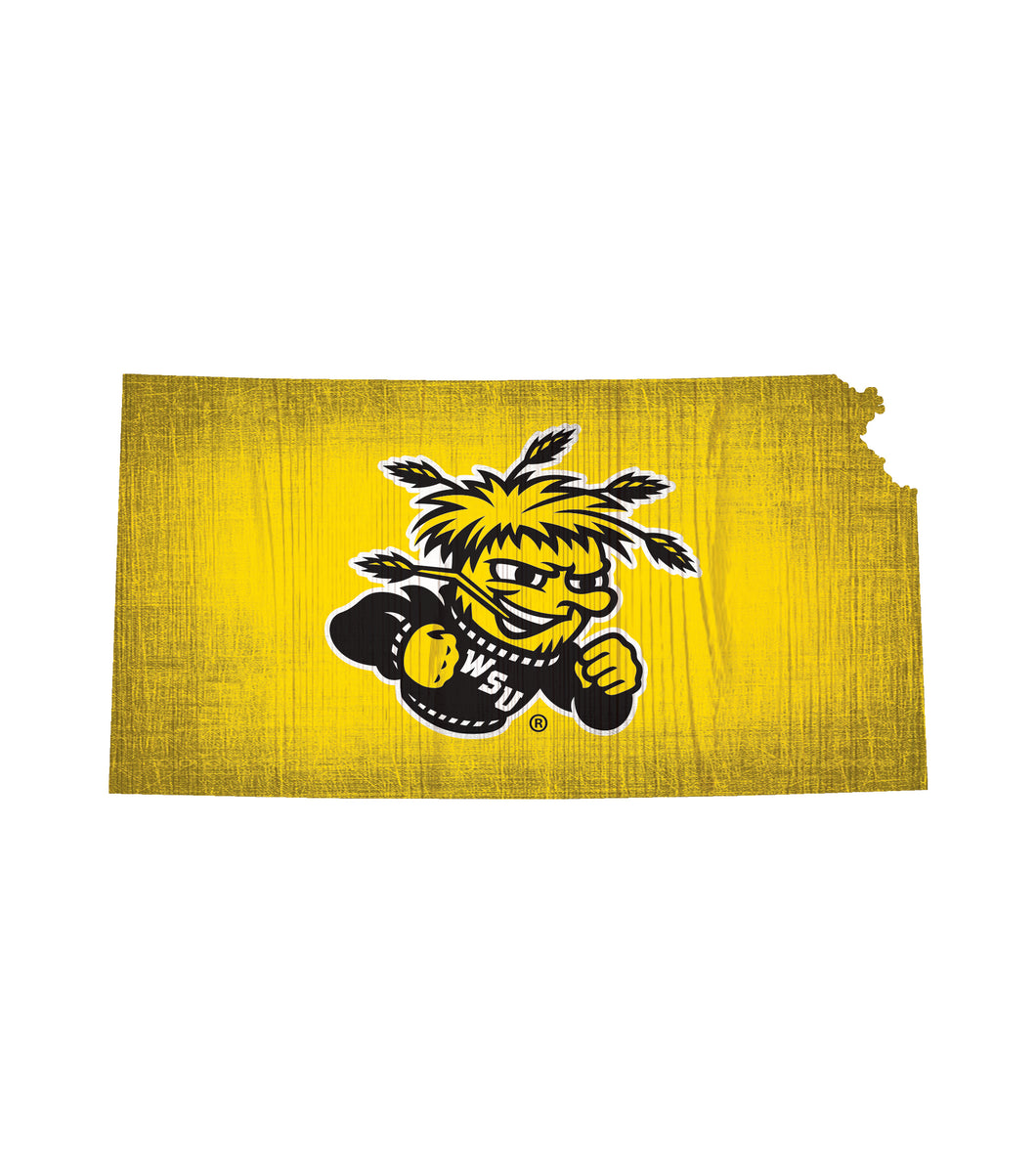 Wichita State Shockers State Wood Sign