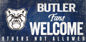 Butler Bulldogs Fans Welcome Wood Sign