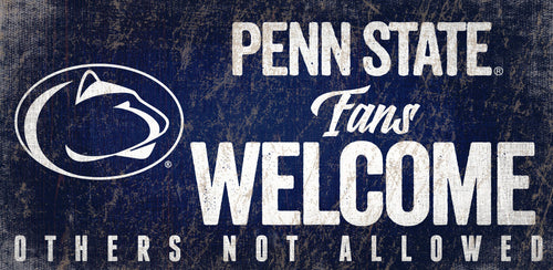 Penn State Nittany Lions Fans Welcome Wood Sign
