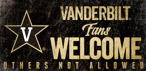 Vanderbilt Commodores Fans Welcome Wood Sign
