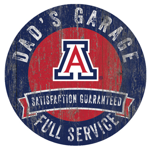 Arizona Wildcats Dad's Garage Sign