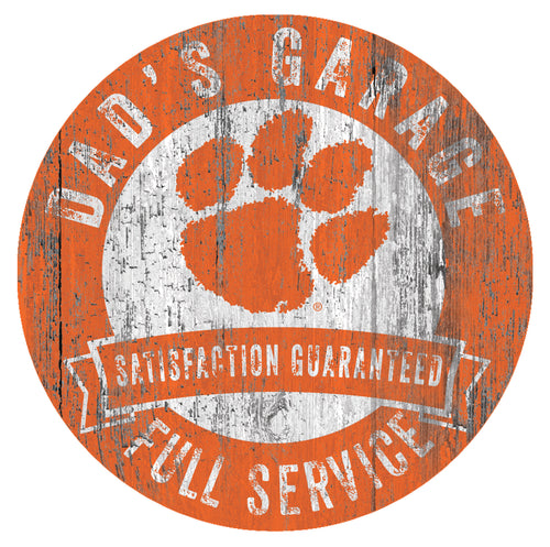 Clemson Tigers Dad's Garage Sign