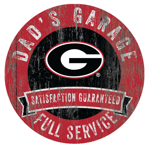Georgia Bulldogs Dad's Garage Sign