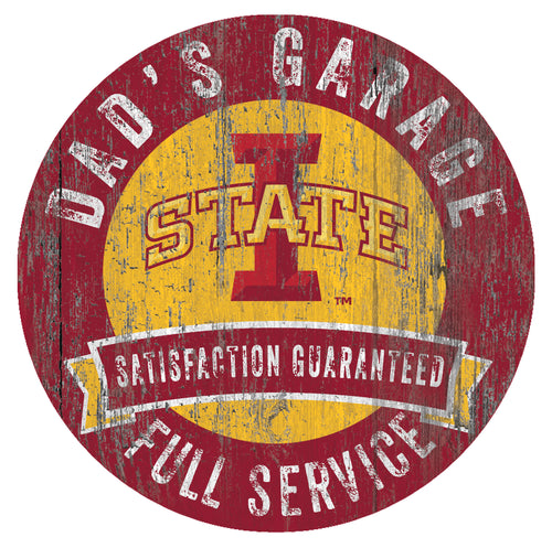 Iowa State Cyclones Dad's Garage Sign