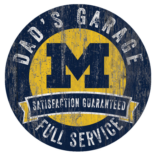 Michigan Wolverines Dad's Garage Sign