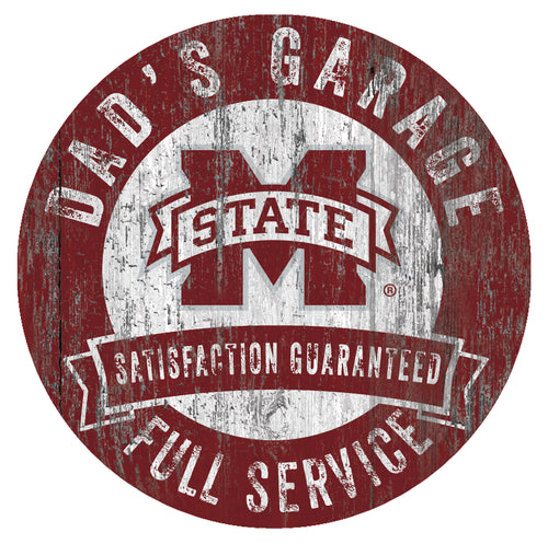 Mississippi State Bulldogs Dad's Garage Sign