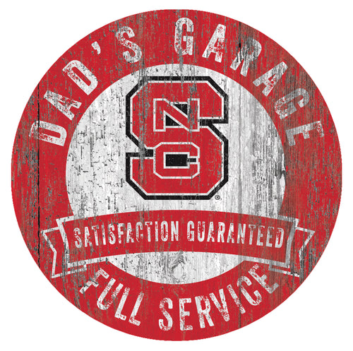 NC State Wolf Pack Dad's Garage Sign